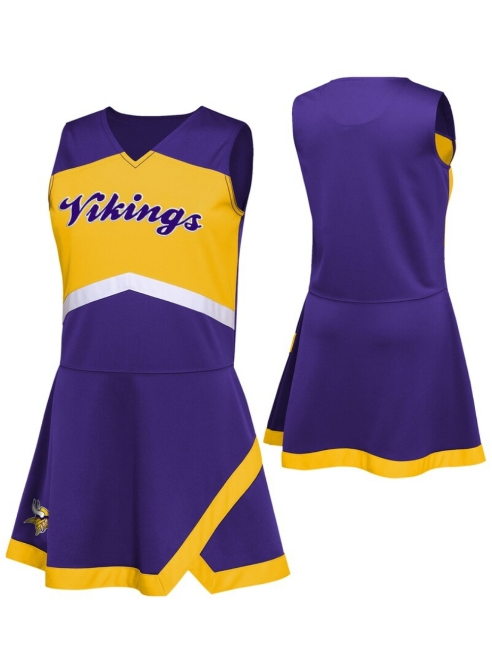NFL Minnesota Vikings Kids Cheer Capitan Dress Cheerleading Dress Size 6X